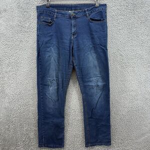 Mountain Warehouse UK Delilah Womens 10 Blue Denim Jeans Mid Rise Straight‎ Leg
